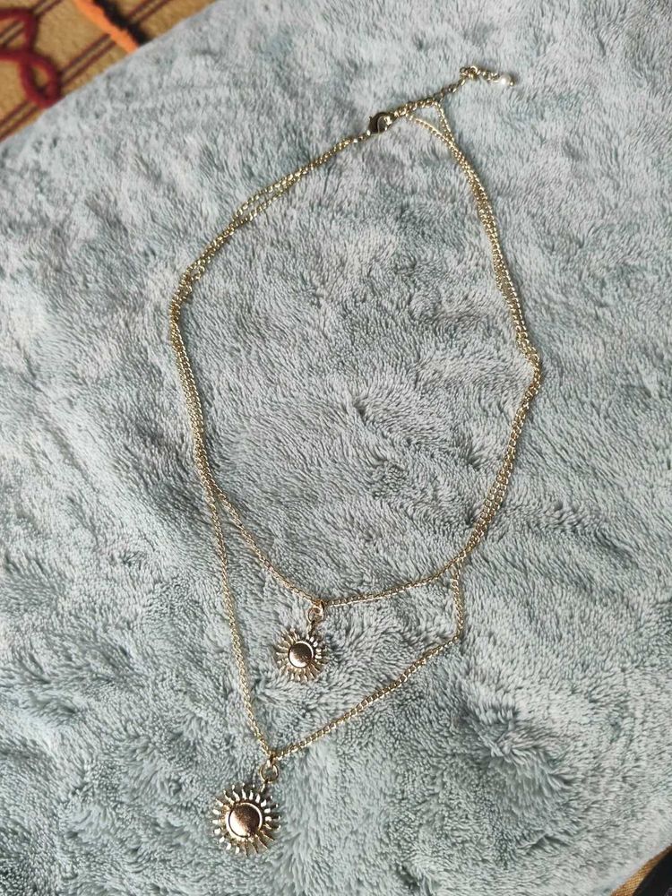 Gold Layered Sun Necklace