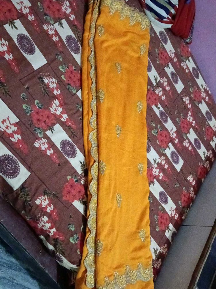 Elegant Yellow Saree