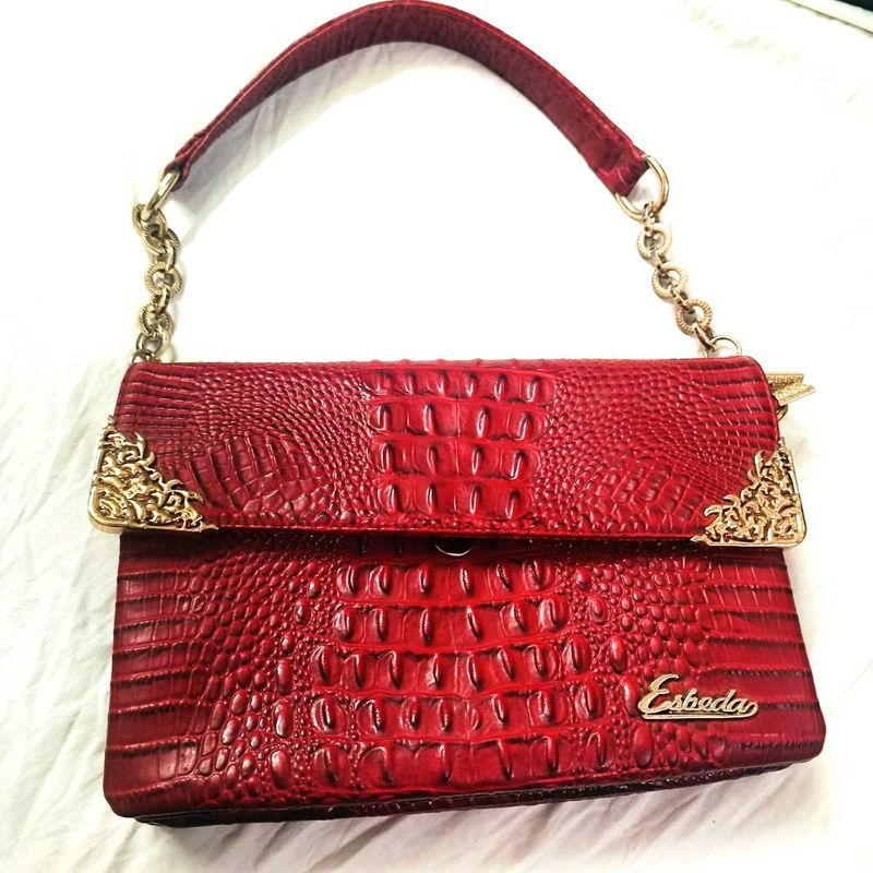 Red Leather Handbag