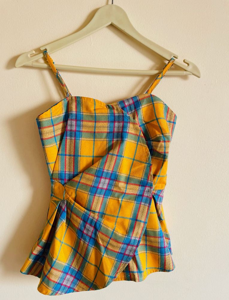 Plaid Cami Top