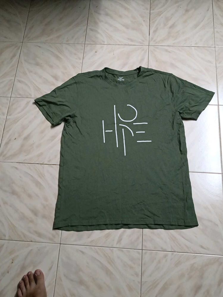 Olive Green &#39;Hope&#39; T-shirt