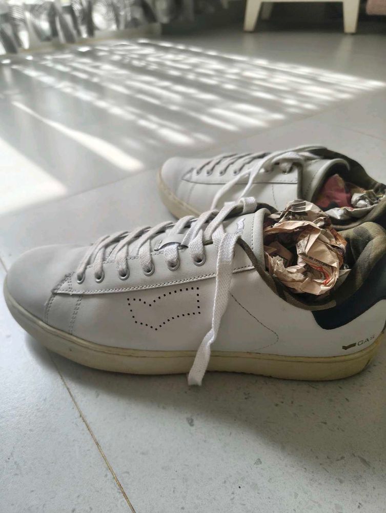 Gas White Shoes - Wore just once