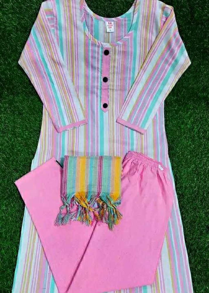 Kurti With Dupatta &amp; Bottomwear