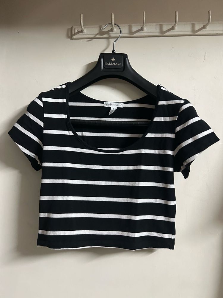 Striped Crop Top