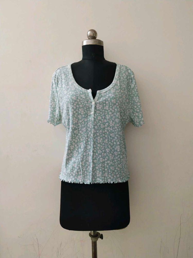 zudio plus size Floral Print Top