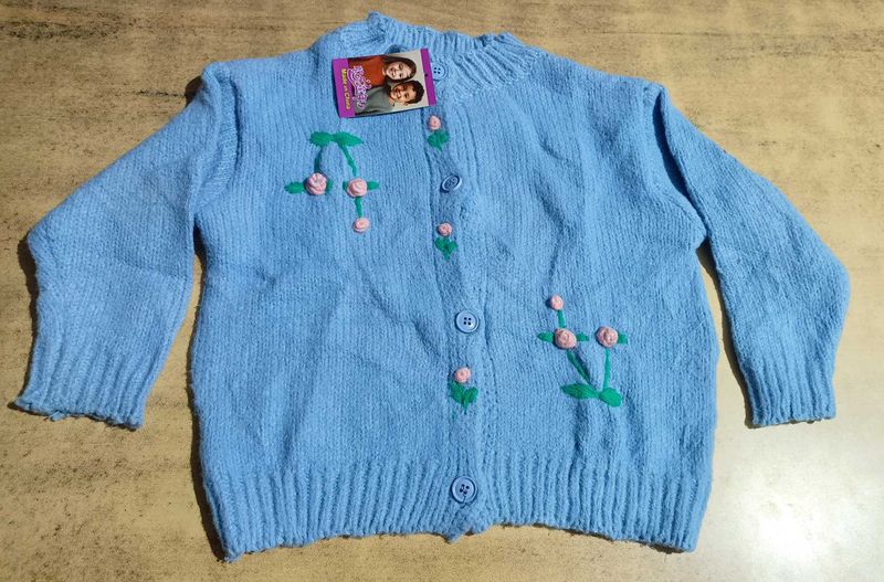 Cute Floral Embroidered Cardigan