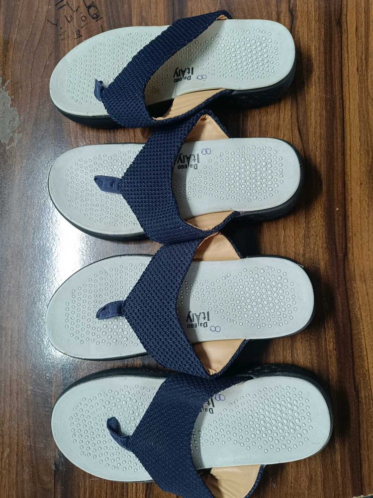 Men&#39;s Da Ego Italy Navy Blue Flip Flops