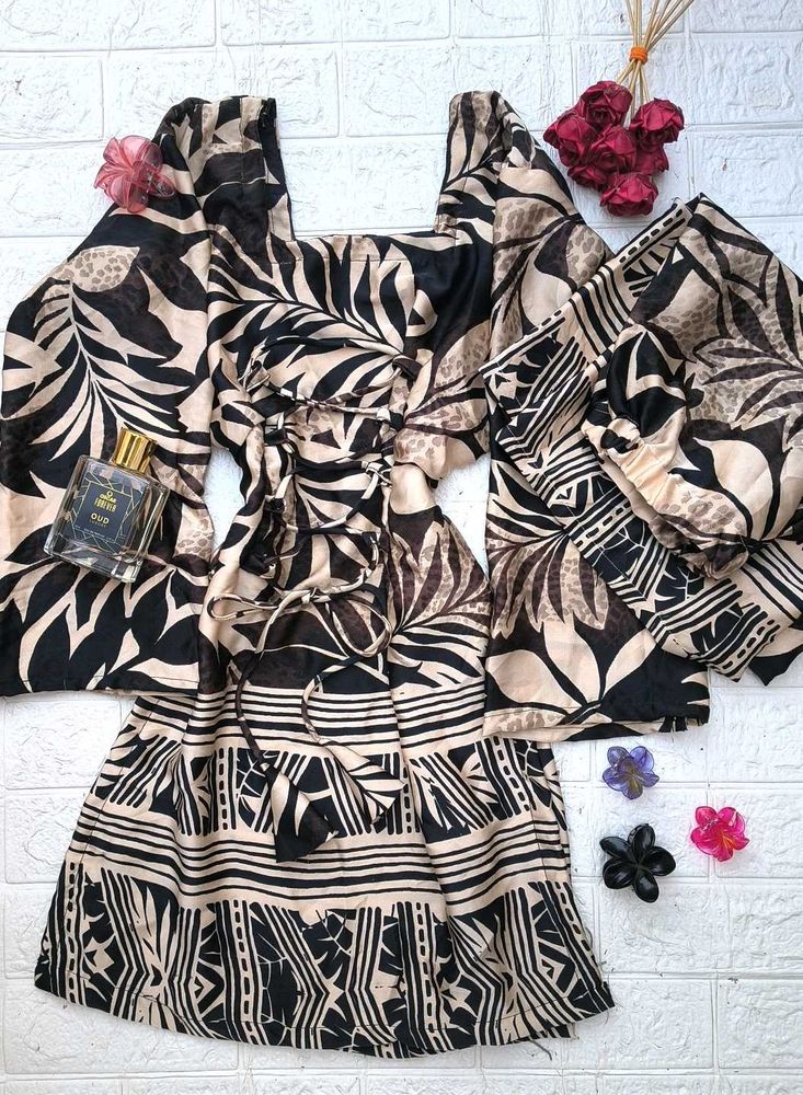 Corset Kurti &amp; Trouser Set🖤
