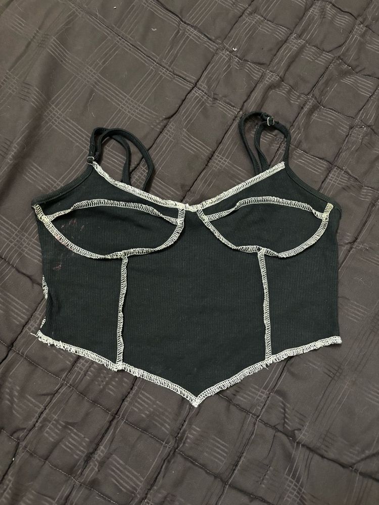 Black Corset Style Top
