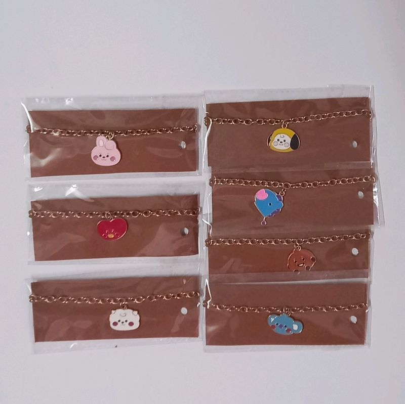 BT21 Character Charm Bracelets
