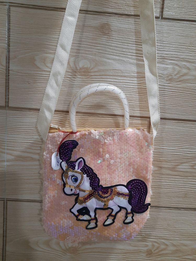 Cute Sequin Horse Purse