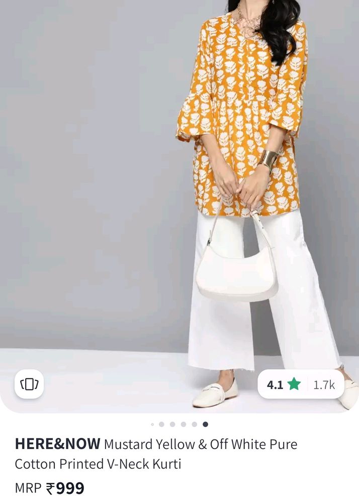 Take This Beautiful Short Kurti In Just 499