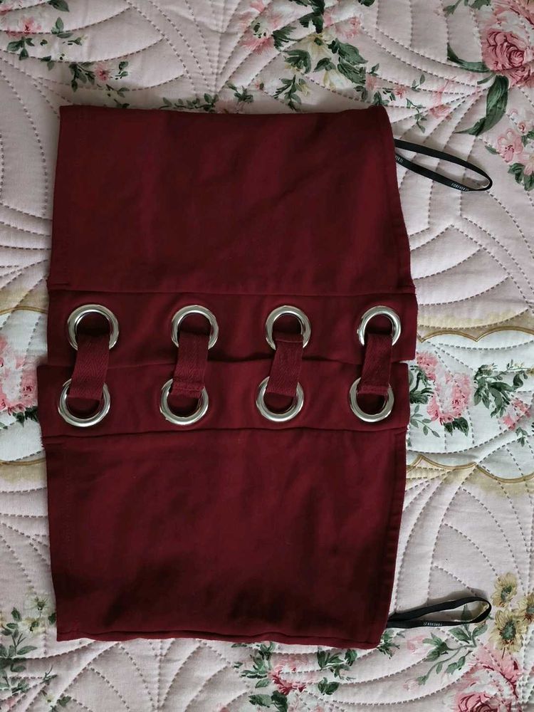 Maroon Corset