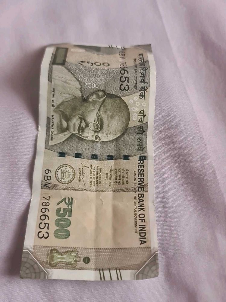 5️⃣0️⃣0️⃣ 786 Number 500 Rs. Note