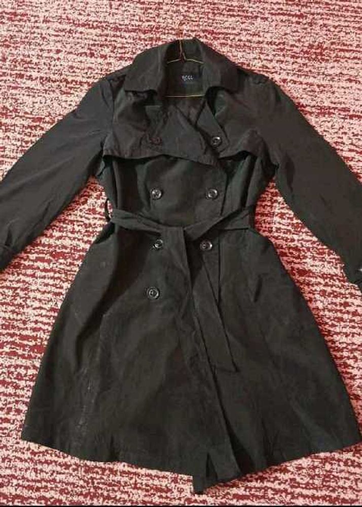 Elegant Black Trench Coat