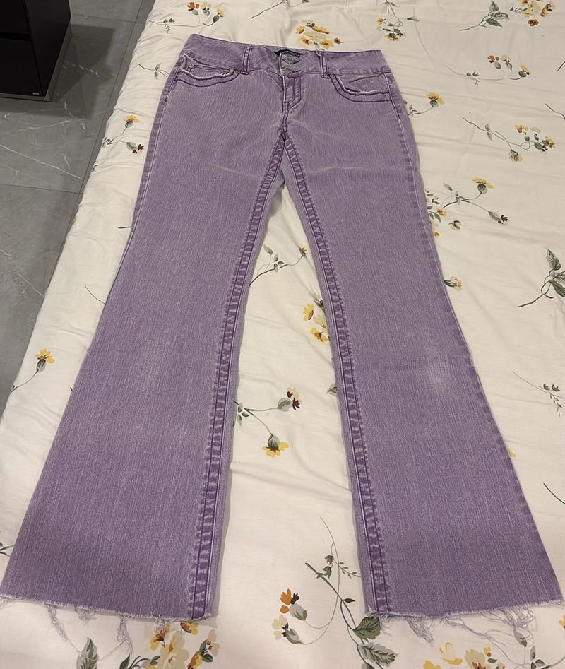 Purple Flare Jeans