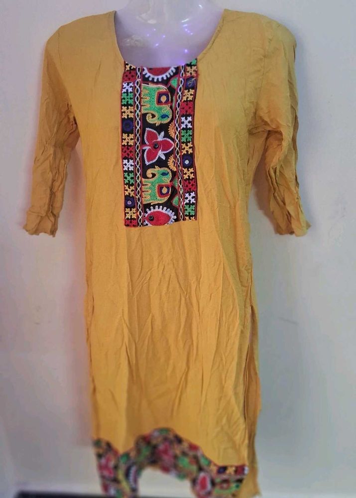 new with no tag Ethnic Mustard Kurta