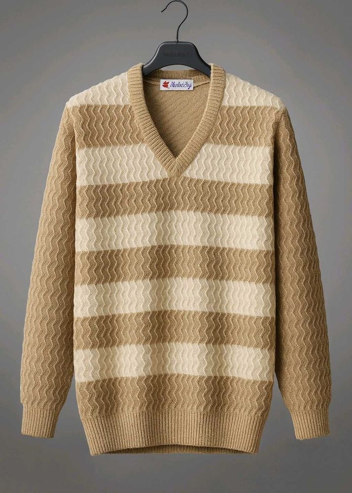 Striped V-Neck Sweater