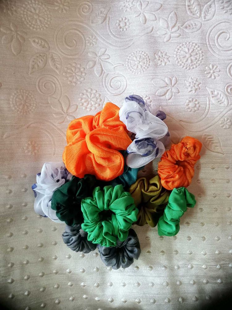 New 10 Hair Scrunchies