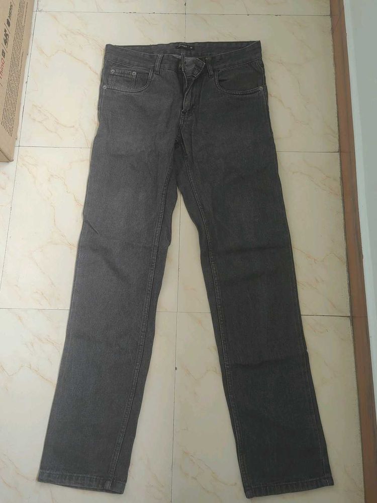 Dark Grey Denim Jeans