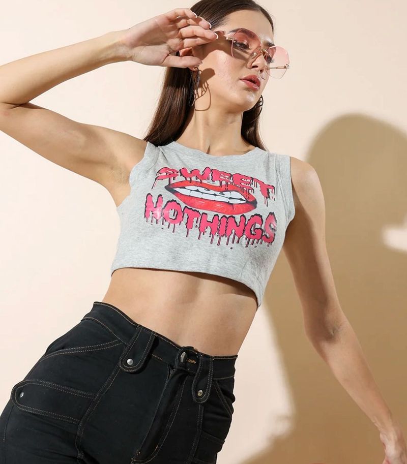 Graphic Crop Top