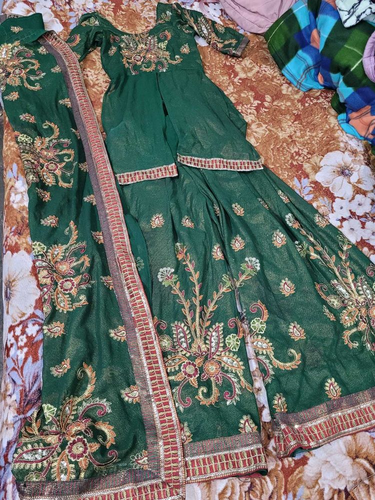 Green Embroidary Suit✅️