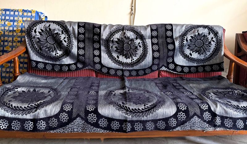 🆕 Floral Sofa Cover Set