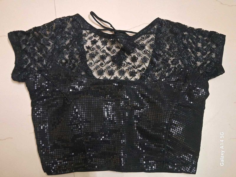 Women Black Sequin Blouse 🎀