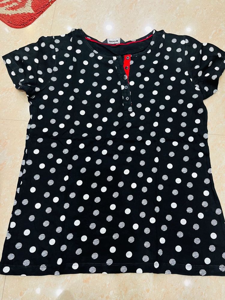 Polka Dot Tshirt Women