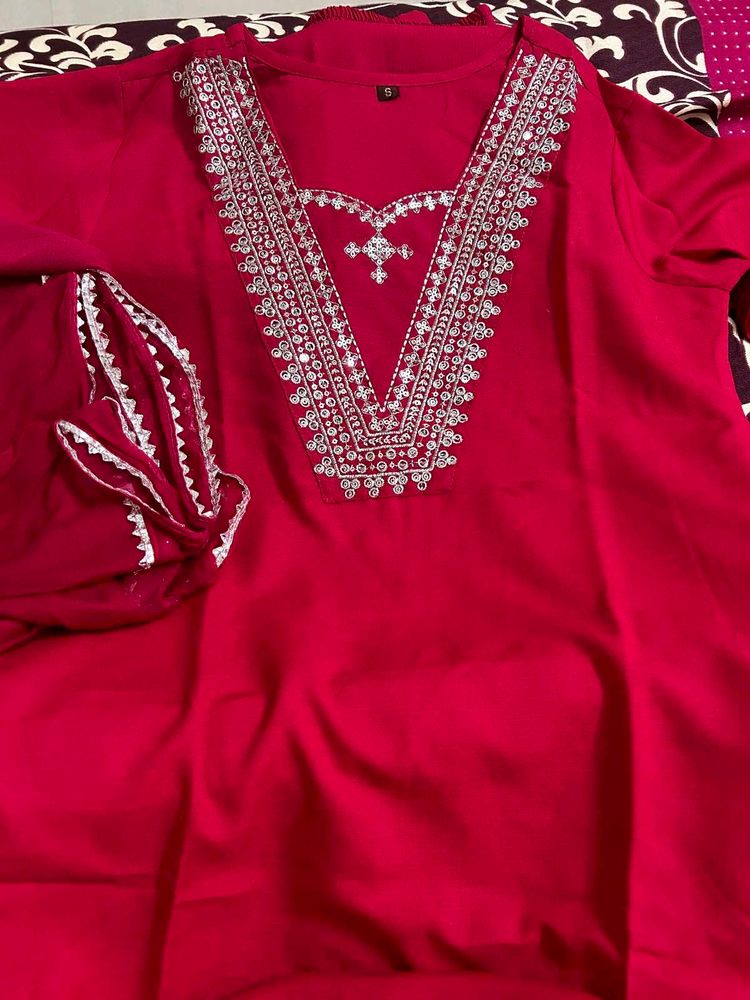 Kurta With Dupatta And Bottomwear