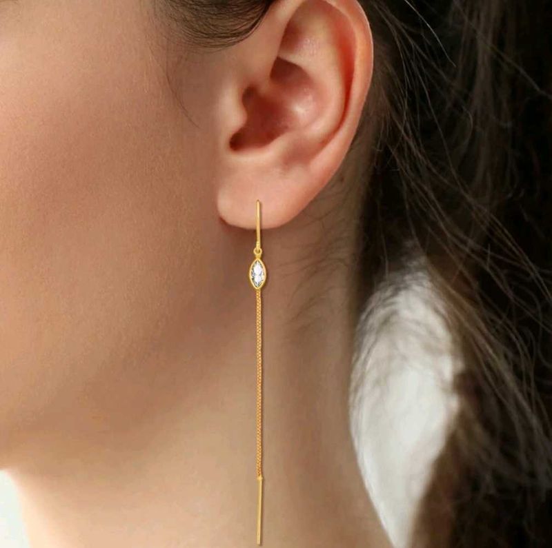Elegant Gold Dangle Earrings