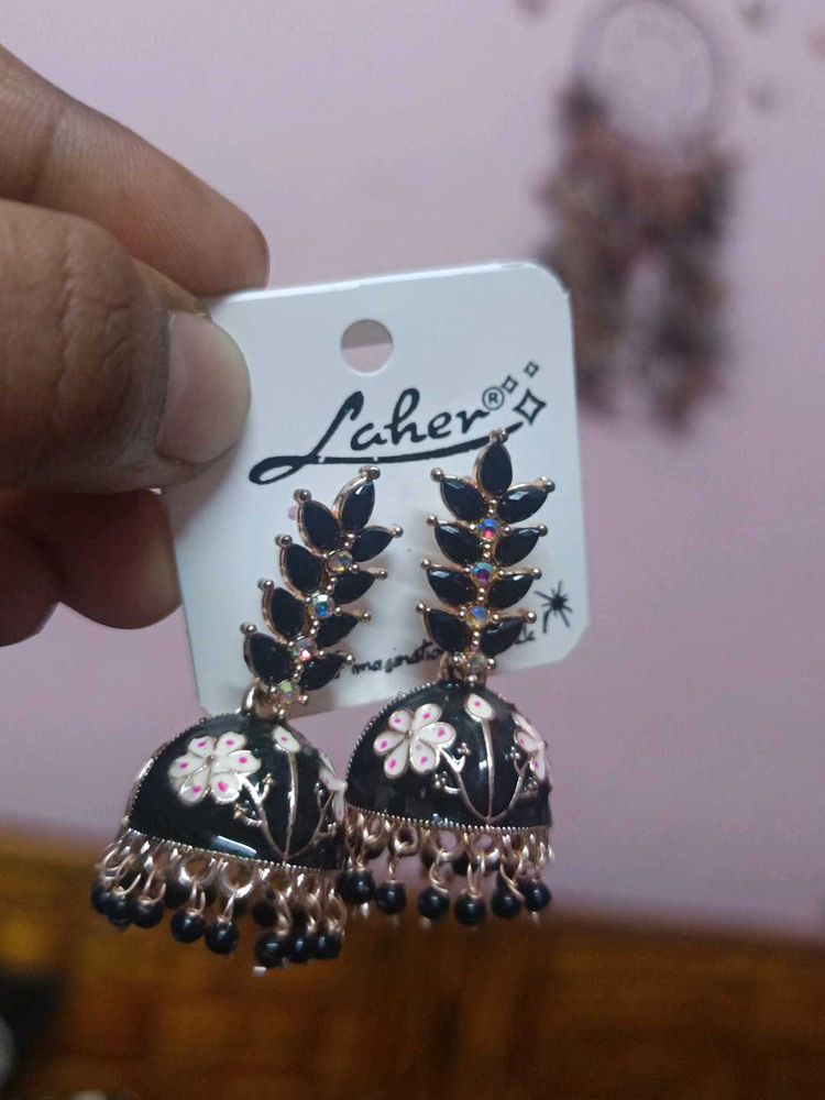 Floral Jhumka Earrings