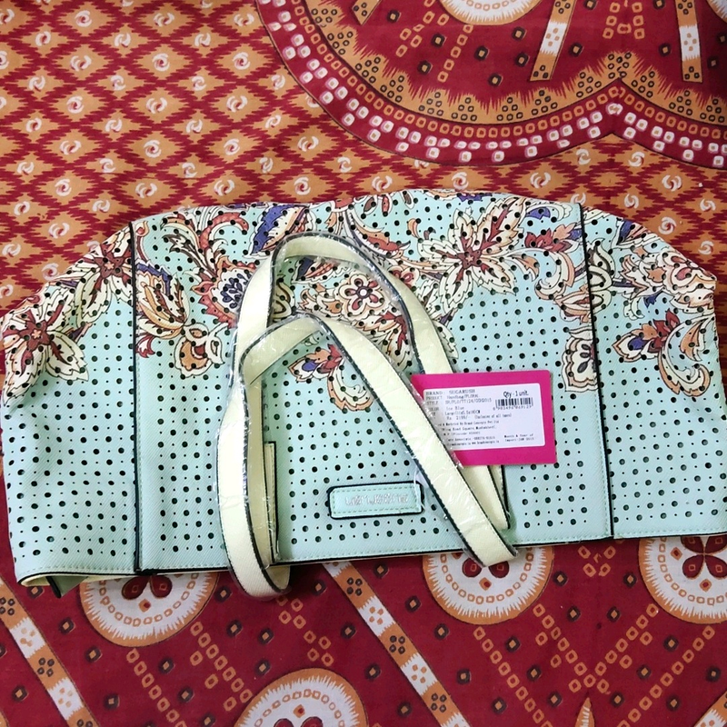Ice blue handbag