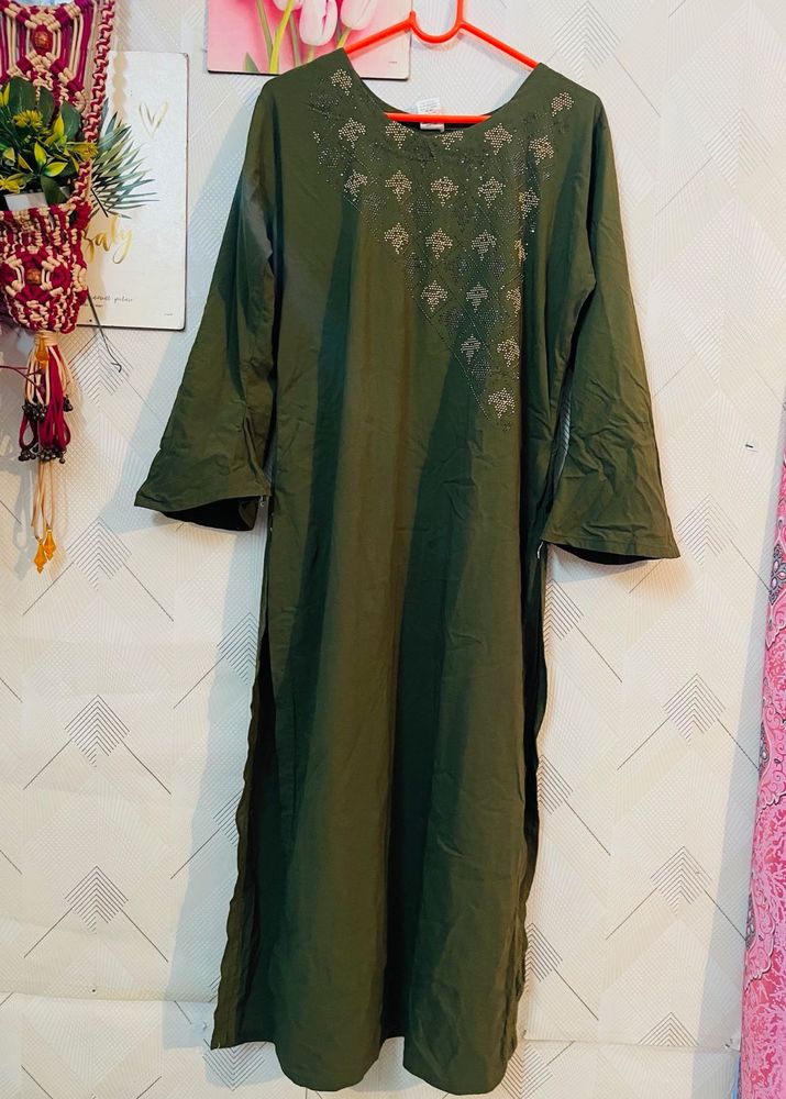 Green Long Kurti