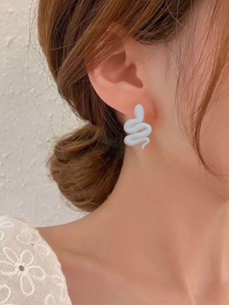 Cute Handmade Snake Stud Earrings