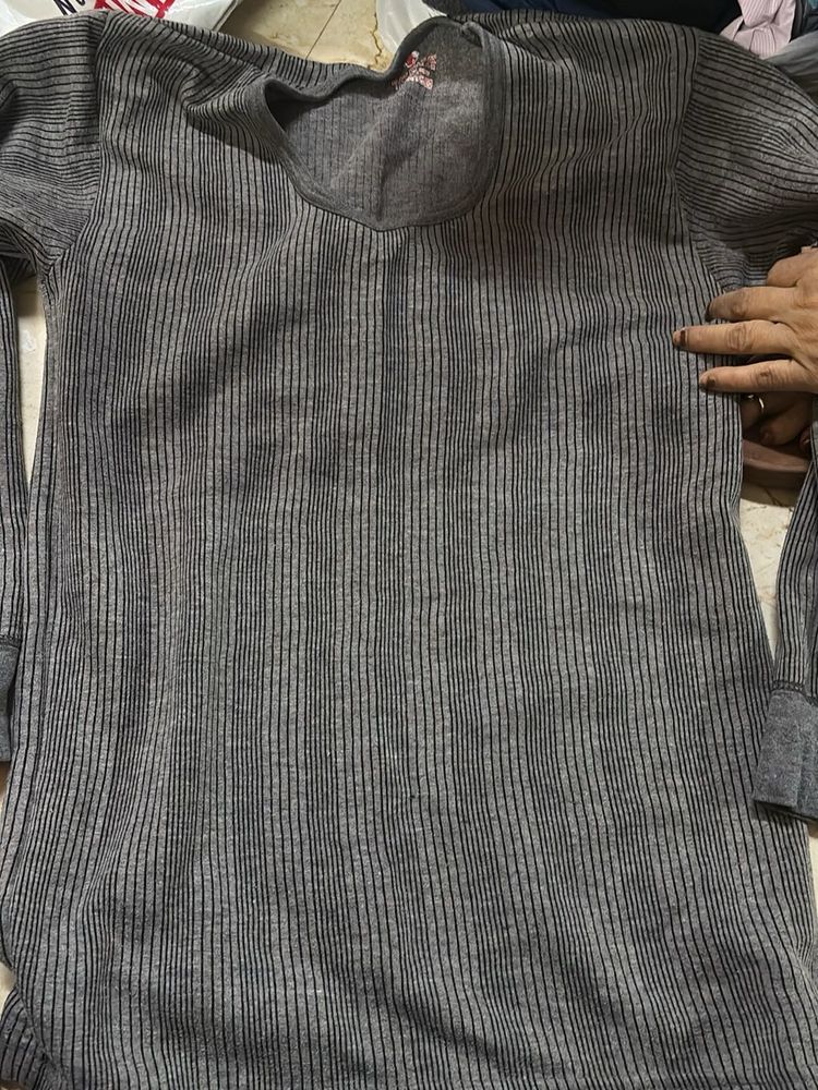Striped Thermal Top