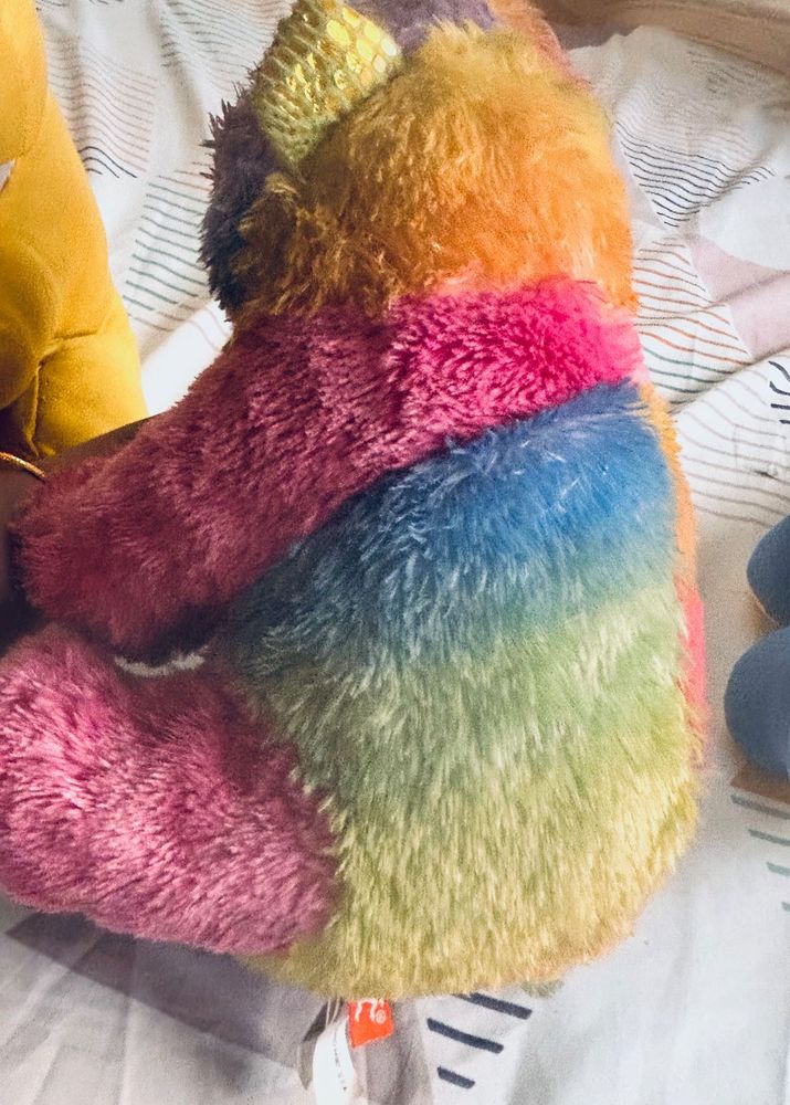 3 Soft Toys, Birthdays Card And Sticks