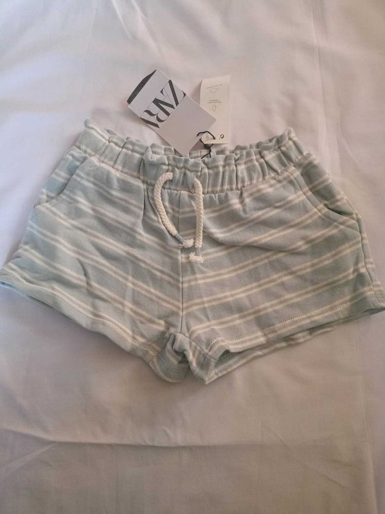Zara Blue New Shorts For Girls