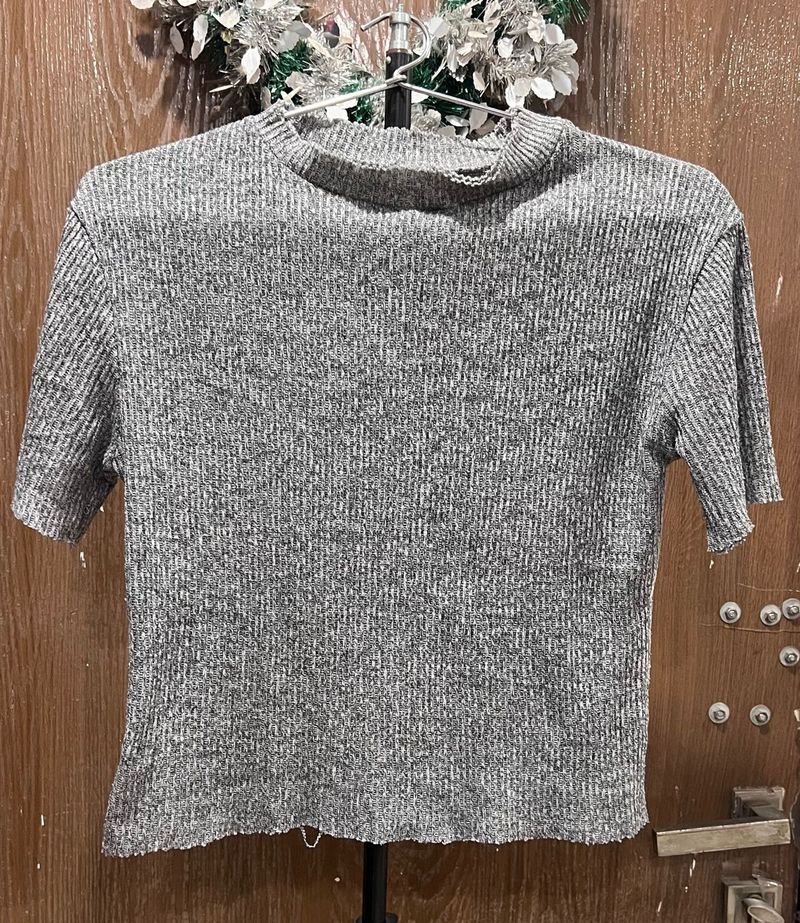 Knitted Style cotton T-shirt, lightweight
