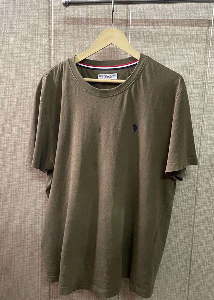 U.S. Polo Assn. Olive Tee