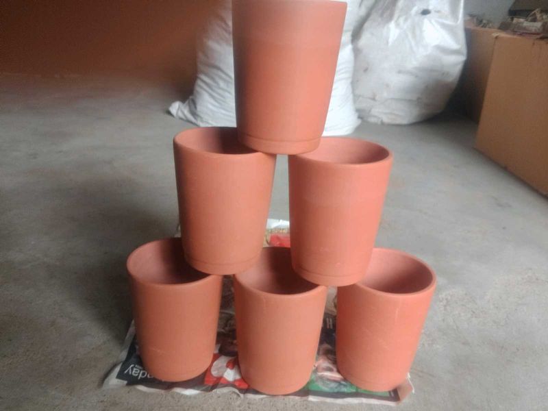 Set of 6 Terracotta Tea Cups
