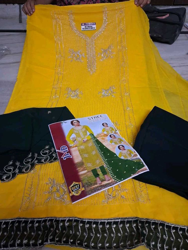 Beautiful Heavy Party Wear Dress Metirial