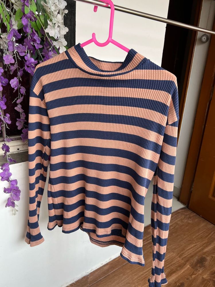 Striped Long Sleeve Top
