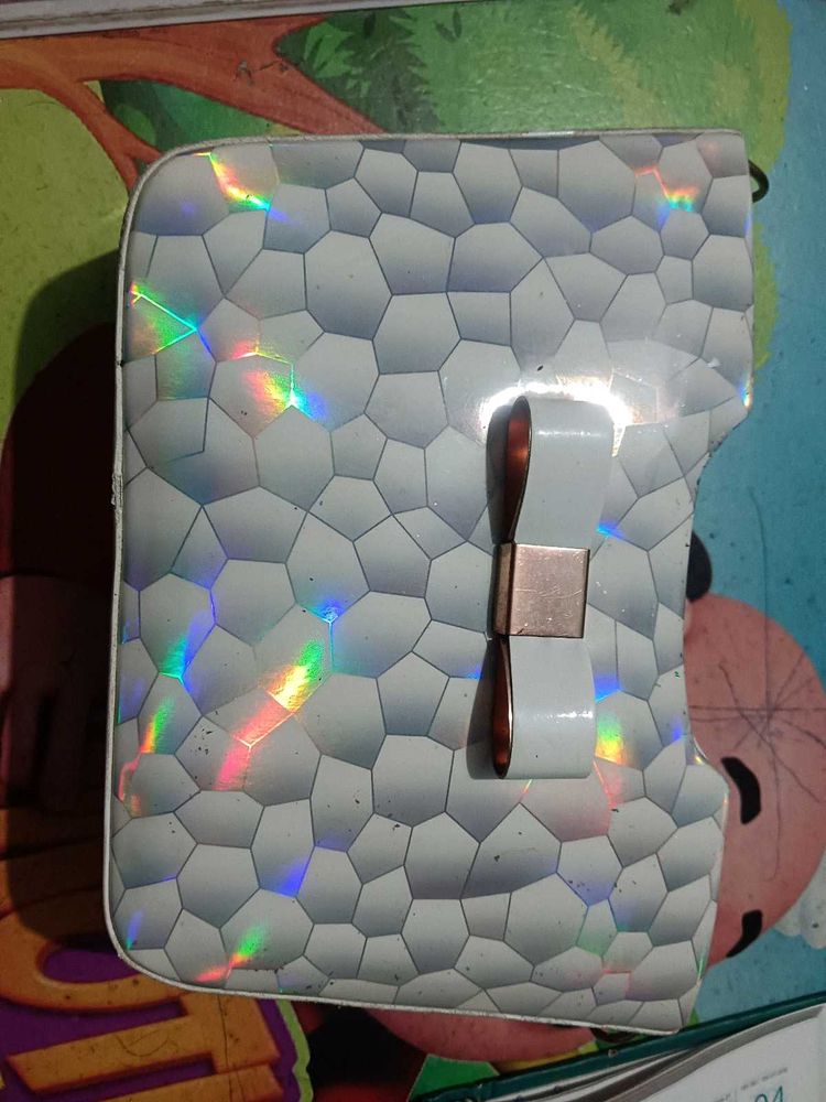 Cute Holographic Clutch