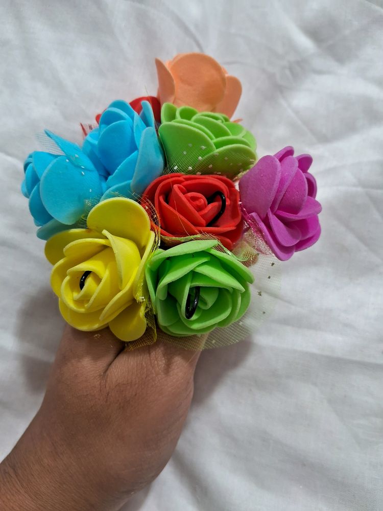 20 Multicolor Floral Joora Pins