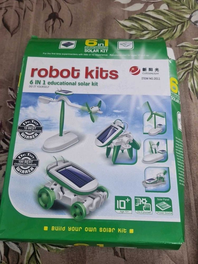 6-in-1 Educational Solar Robot Kit