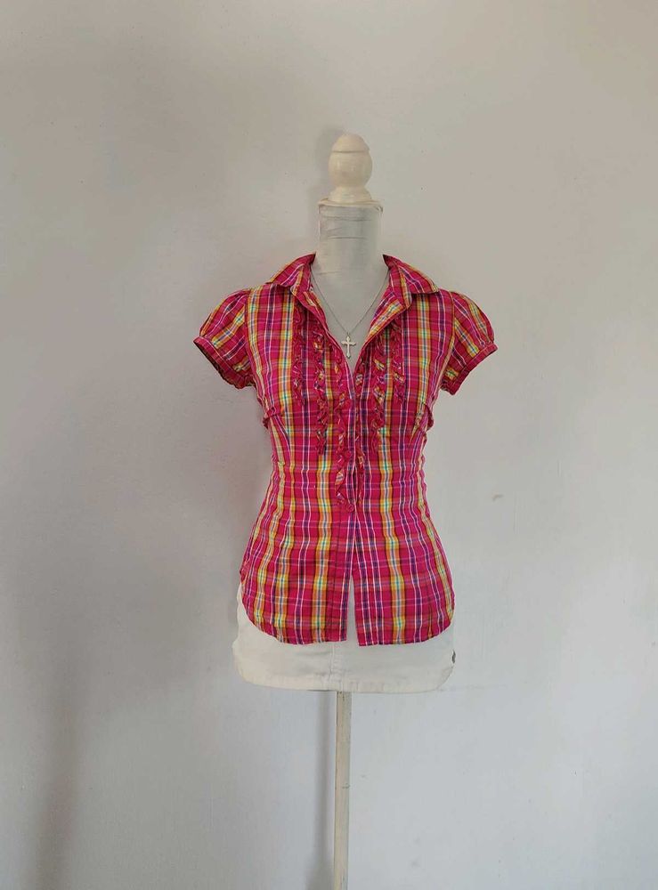 Y2k Button Down Top