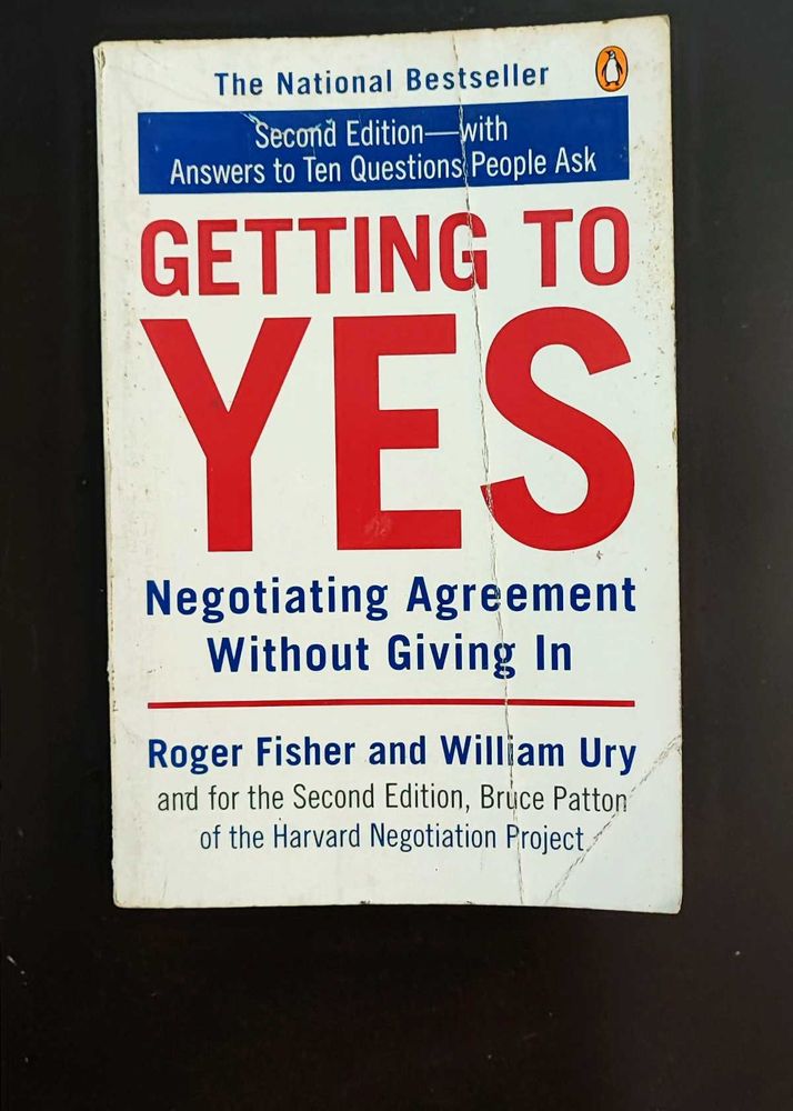 Getting to Yes Book on Negotiation