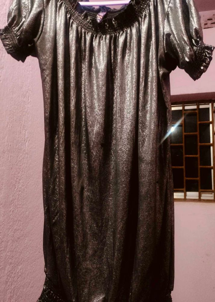 Metallic Mini Dress