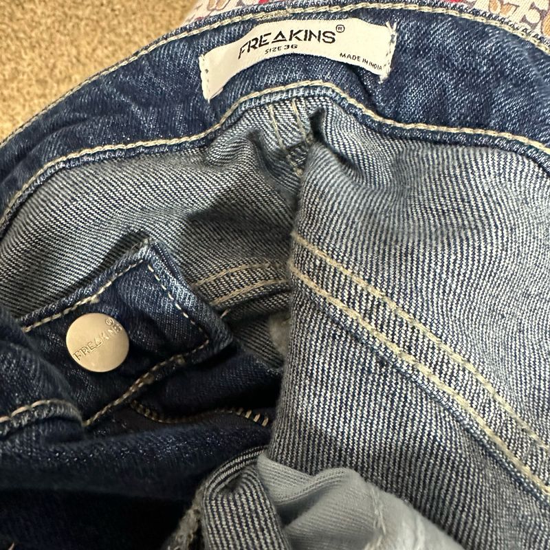 Freakins Blue Denim Jeans - Size 36